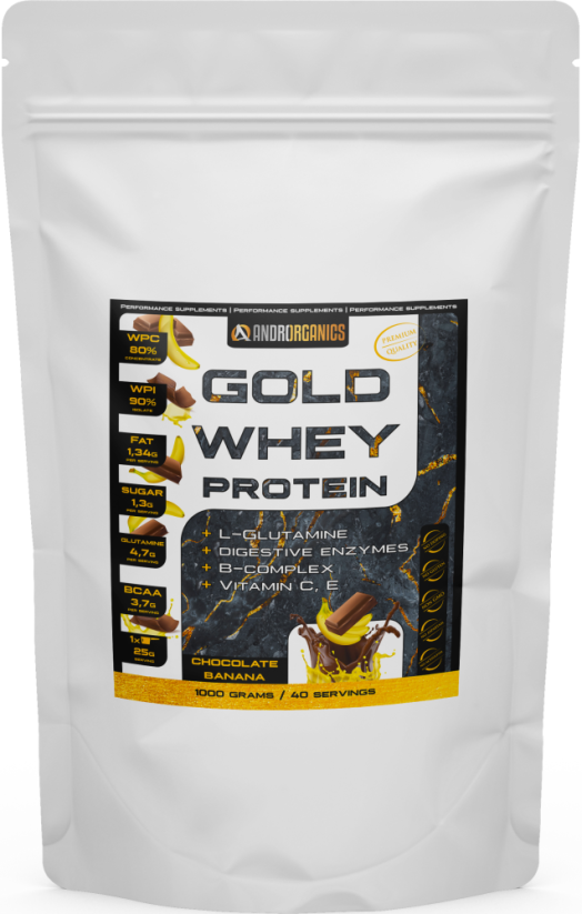 Gold Whey Protein - Příchutě: čokoláda-banán