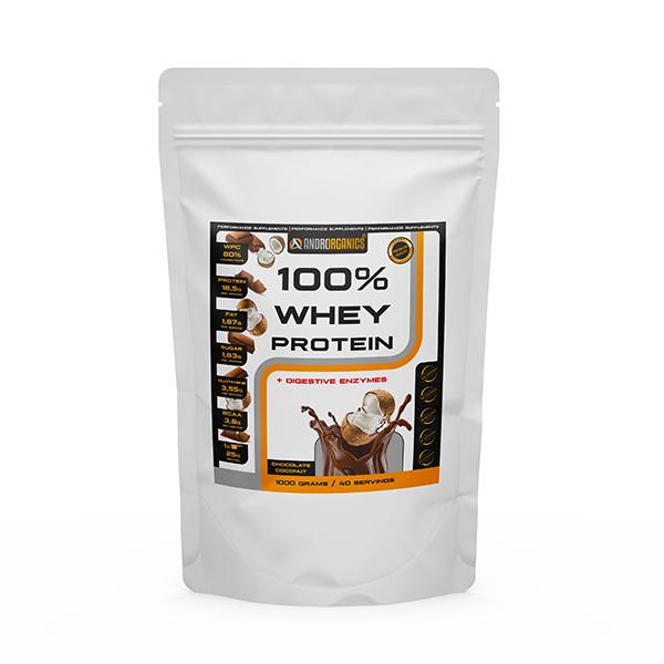100% Whey Protein - Příchutě: čokoláda-kokos