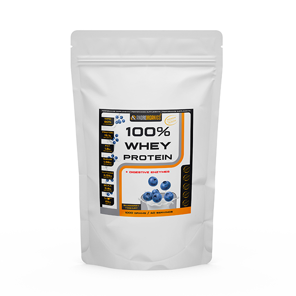100% Whey Protein - Příchutě: bílá čokoláda - jahoda