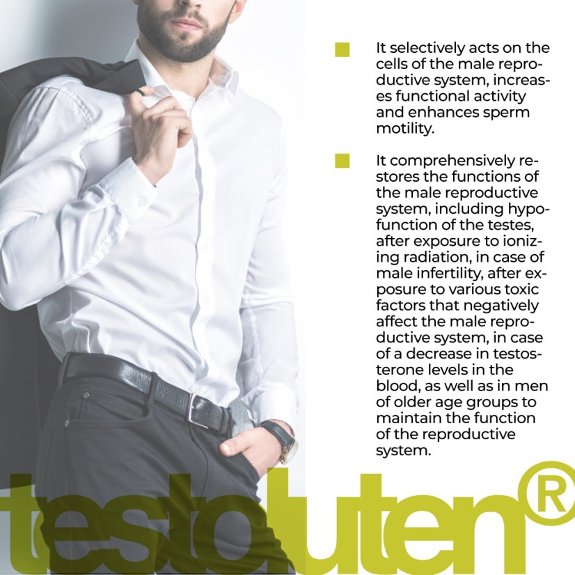 TESTOLUTEN® – Peptidový komplex pro podporu mužské vitality a testosteronu