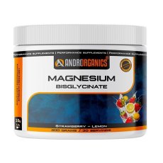 Androrganics Magnesium Bisglycinát - jahoda citrón,  regenerace, zklidnění organismu