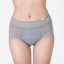 Keramické antibakteriální bezešvé krajkové kalhotky (vysoký pas) - Barva: Voda modrá, Velikost: M
